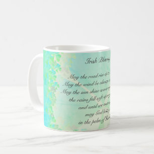 "Må vägen stiga upp upp..." Irish Blating Shamrock Kaffemugg