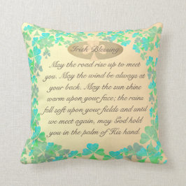 "Må vägen stiga upp upp..." Shamock Irish Blning Kudde