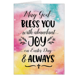 Må Välsigna dig med Joy On Påsk Hälsningskort