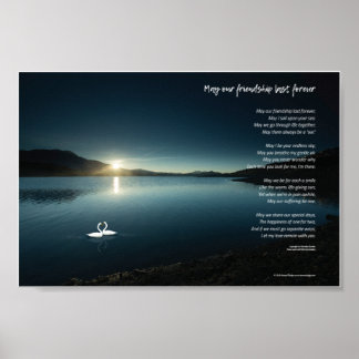 Må vår vänskap vara för evigt poster