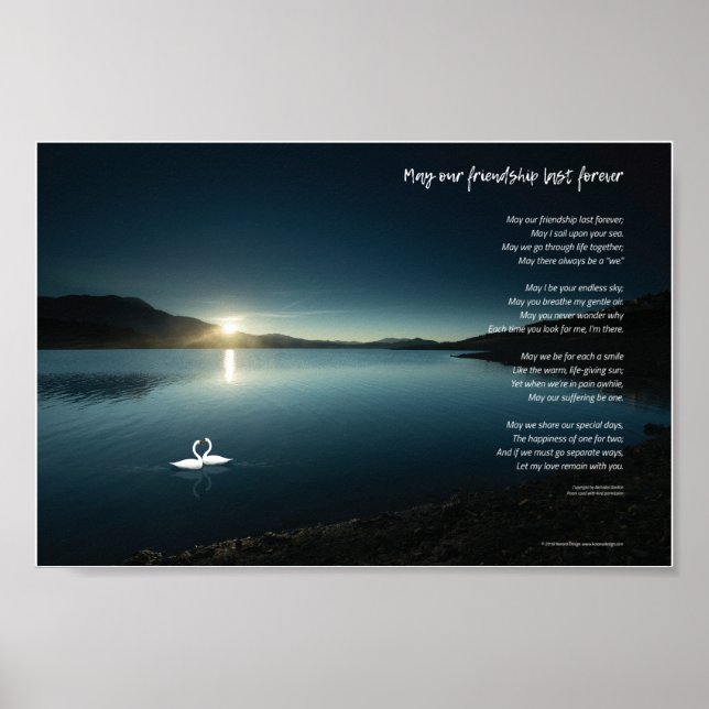 Må vår vänskap vara för evigt poster (Framsidan)