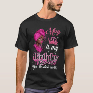 Må vara min födelsedag, afrikanska svarta kvinnor, t shirt