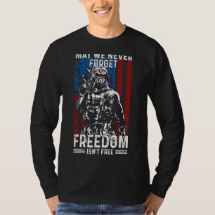 Må vi aldrig glömma att frihet inte är fritt USA f T Shirt