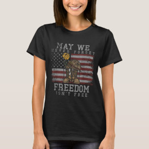 Må vi aldrig glömma frihet är inte veterans dag Må T Shirt