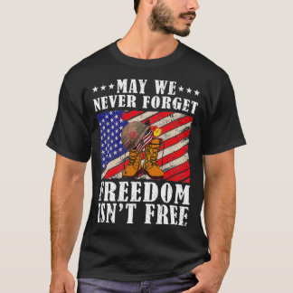 Må vi aldrig glömma frihetsdagen för fria veterane t shirt