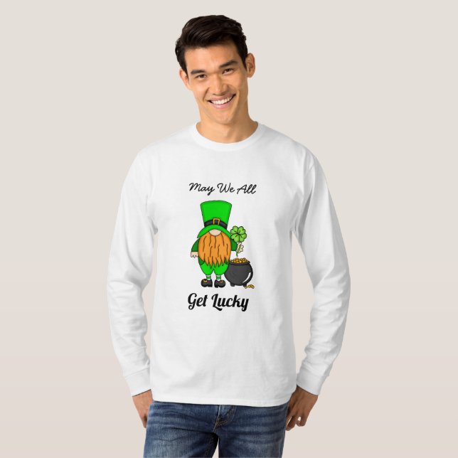 Må vi alla bli lyckliga | ST PATRICK'S DAY T Shirt (Hel framsida)