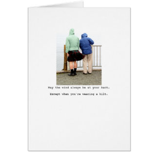 Må vinden alltid vara på din rygg... hälsningskort