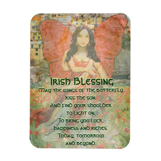 Må Vingarna av fjärilen.... Magnet (Vertikal)