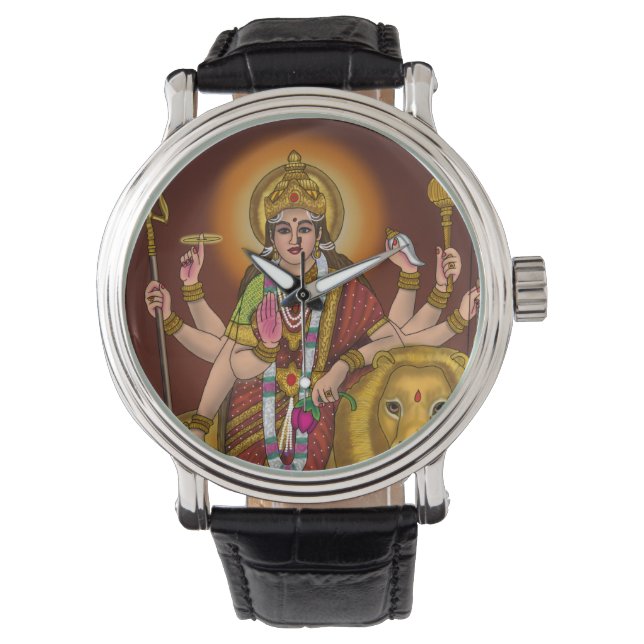 Maa Durga Clock Armbandsur (Framsida)