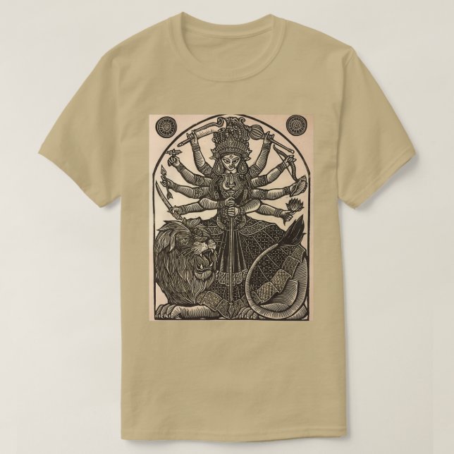 Maa Durga Godess Shakti T Shirt (Design framsida)