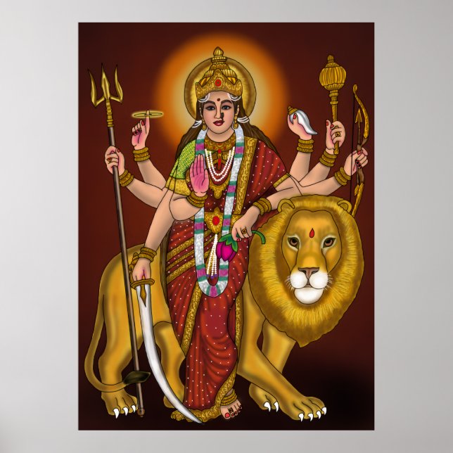 Maa Durga Speaker Poster (Framsidan)