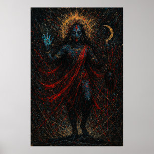 Maa Kali - Moder för maktverk och skyddskonstrukti Poster