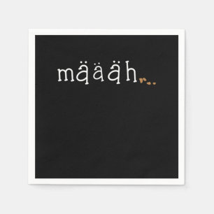Maaah Cute Funny Goat Älskare Animal Farm Gift Pappersservett