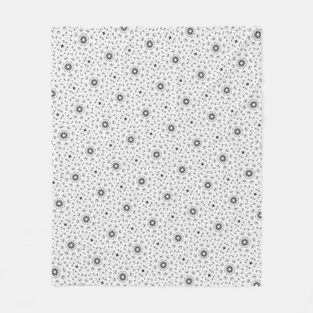 Maacah001-dockningsstation för B&W-abstrakt Fleecefilt (Framsidan)