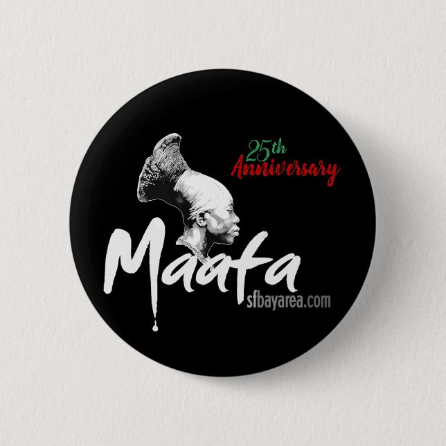 Maafa Button Black Knapp (Framsida)