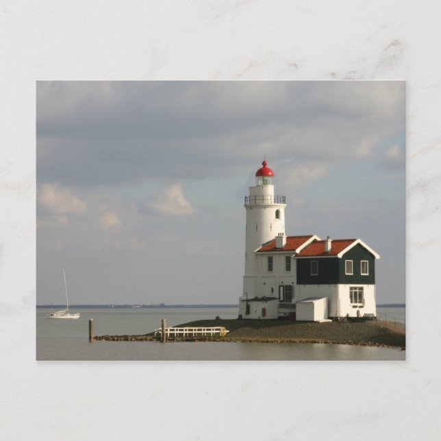 Maarken Lighthouse North Holland, Nederländerna Vykort (Framsida)