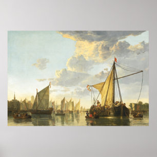 Maas på Dordrecht Aelbert Cuyp Poster