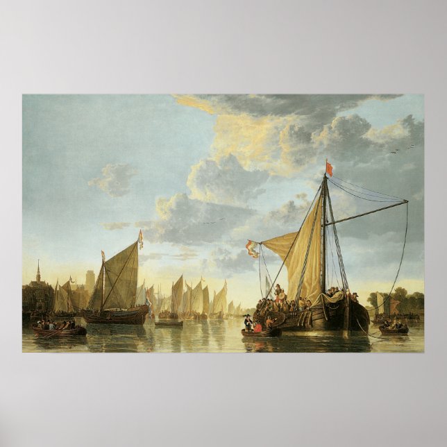 Maas vid Dordrecht; 1650 Poster (Framsidan)