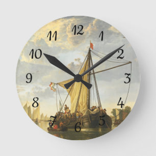 Maas vid Dordrecht Aelbert Cuyp Rund Klocka