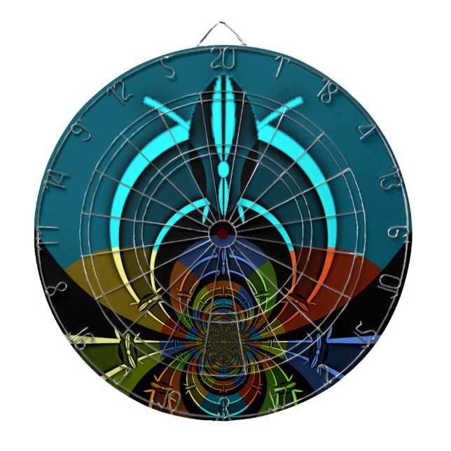 Maasai Färg Hakuna Matata Darttavla (Framsidan)