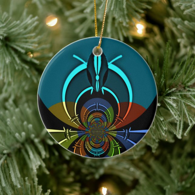 Maasai Färg Hakuna Matata Julgransprydnad Keramik (Träd)