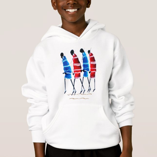 Maasai-konst: Gatustil | kulturell mode Design T Shirt (Framsida)