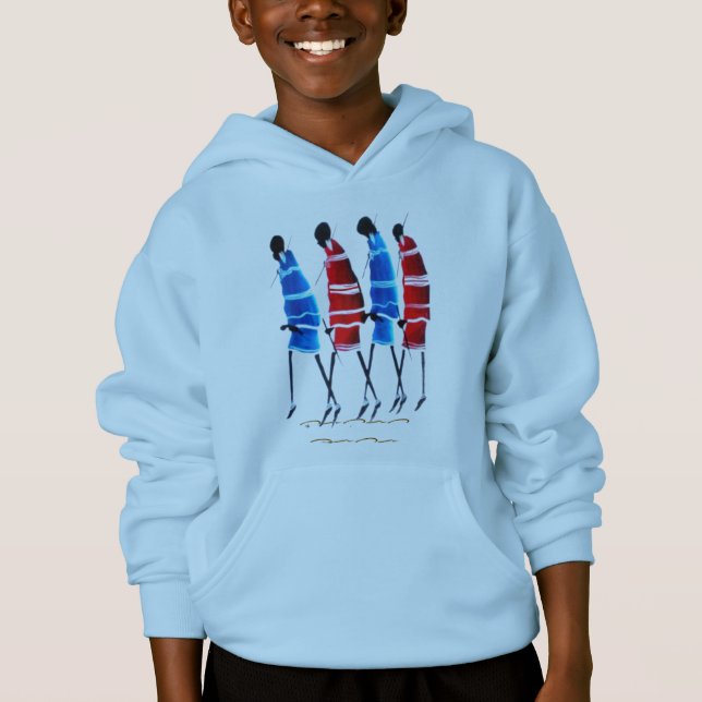 Maasai-konst: Gatustil | kulturell mode Design T Shirt (Framsida)
