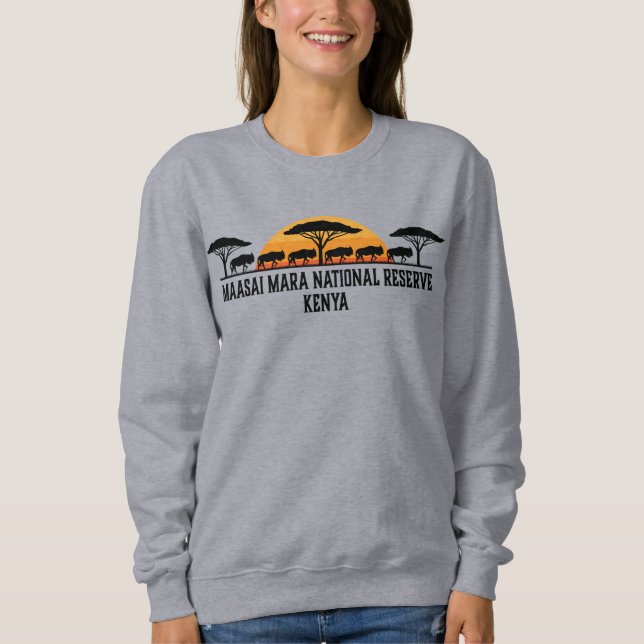 Maasai Mara National Reserve Kenya T Shirt (Framsida)