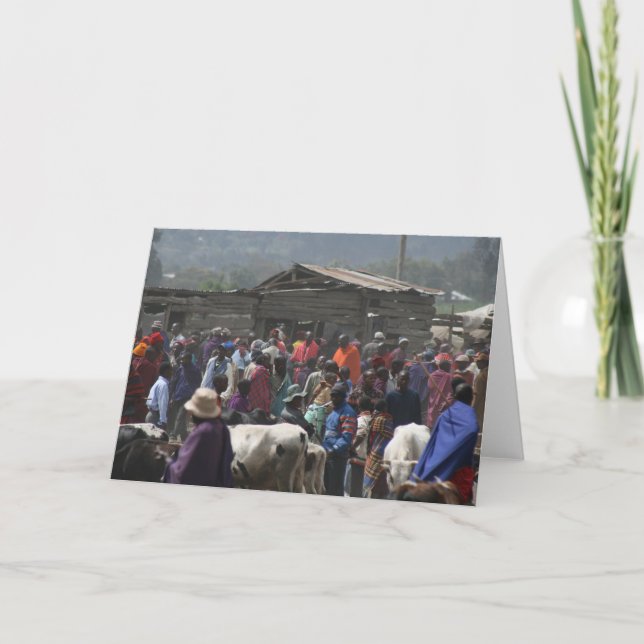 Maasai marknadsför kort (Framsida)