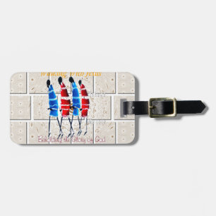 Maasai Morans Christian Art Skriv ut Bagagebricka