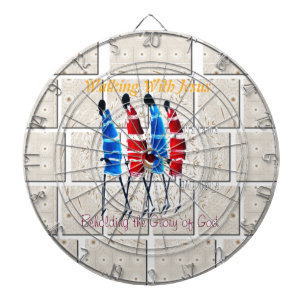 Maasai Morans Christian Art Skriv ut Darttavla