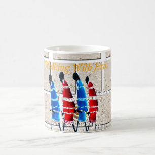 Maasai Morans Christian Art Skriv ut Kaffemugg