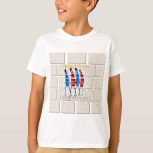 Maasai Morans Christian Art Skriv ut T-shirt