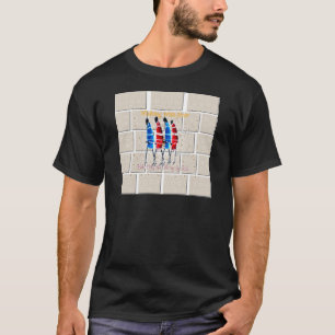 Maasai Morans Christian Art Skriv ut Tee Shirt