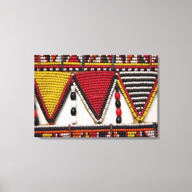 Maasai stamm pärlarbete canvastryck (Framsida)