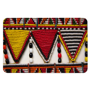 Maasai stamm pärlarbete magnet
