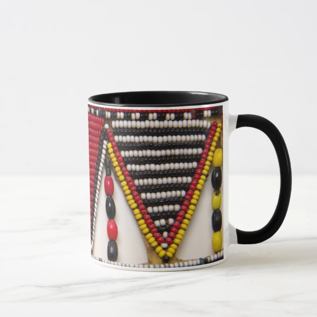 Maasai stamm pärlarbete mugg (Höger)