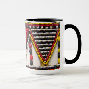 Maasai stamm pärlarbete mugg