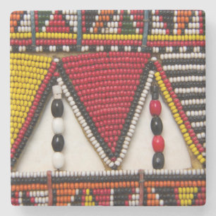 Maasai stamm pärlarbete stenunderlägg