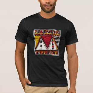 Maasai stamm pärlarbete t shirt