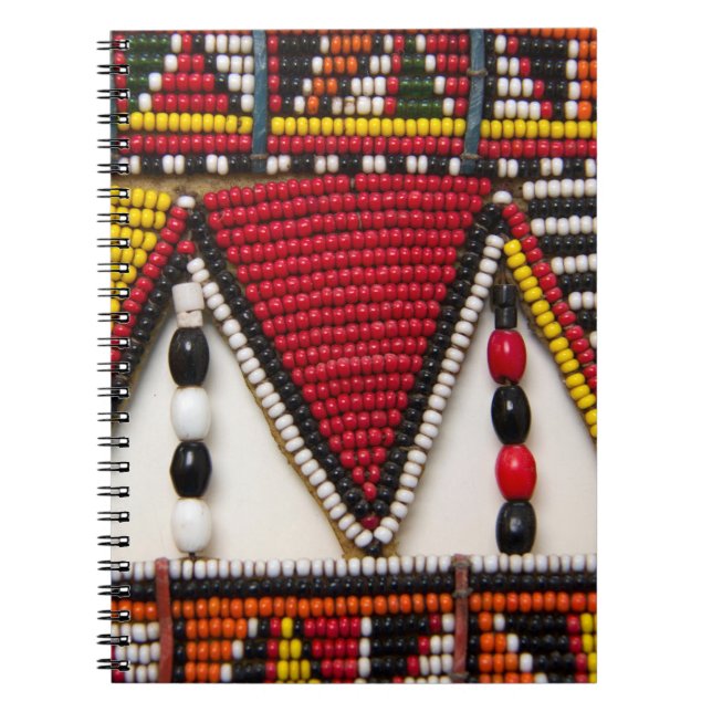 Maasai-stammens pärlarbete anteckningsbok (Framsidan)