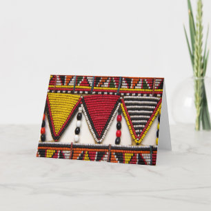 Maasai Tribal Beadwork Kort