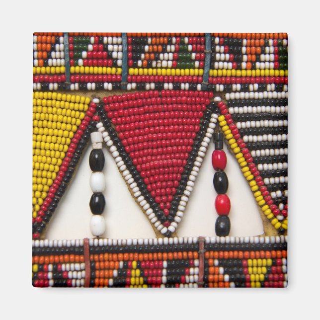 Maasai Tribal Beadwork Magnet (Framsidan)