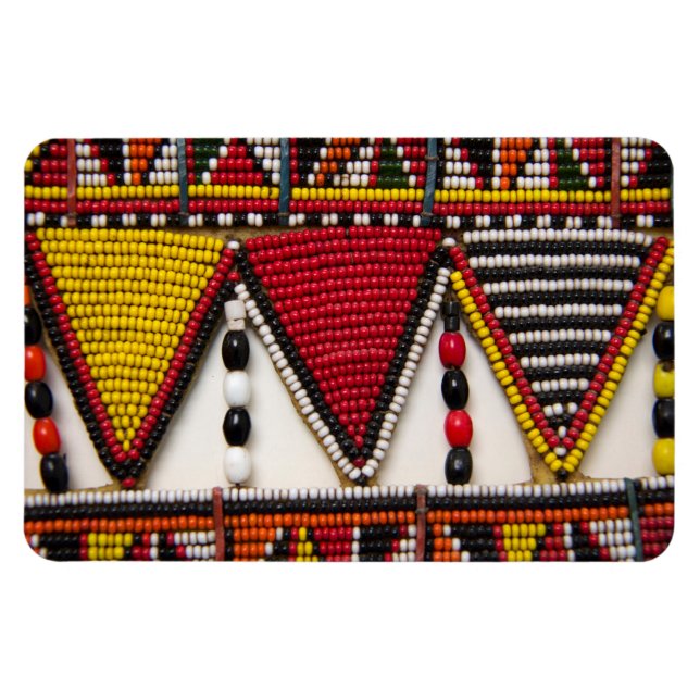 Maasai Tribal Beadwork Magnet (Horisontell)