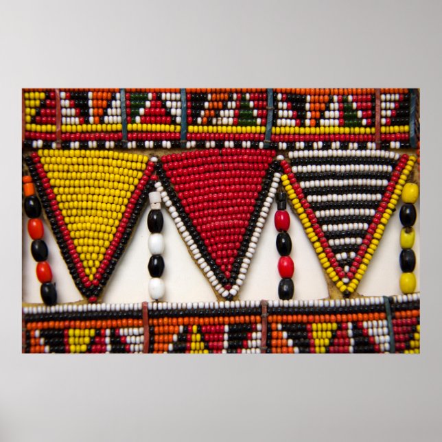 Maasai Tribal Beadwork Poster (Framsidan)