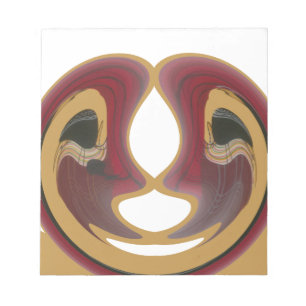 Maasai Tribal Whirl Art Print Anteckningsblock