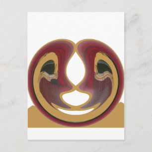 Maasai Tribal Whirl Art Print Vykort