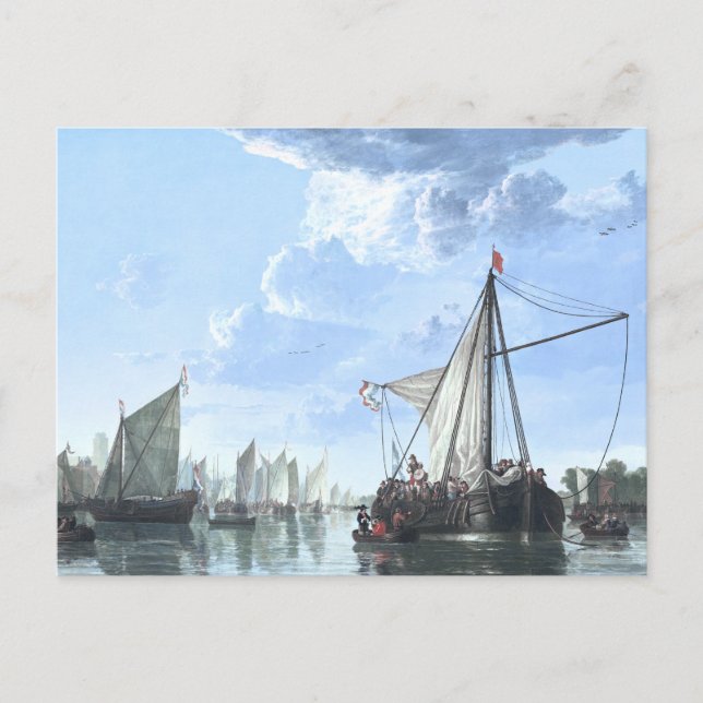 Maasen på Dordrecht vid dag Vykort (Framsida)