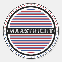 Maastricht City Pride Emblem – Dutch Identity Runt Klistermärke