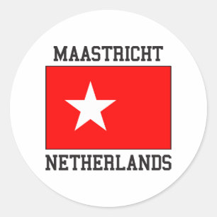Maastricht Nederländerna Runt Klistermärke